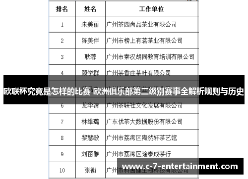 欧联杯究竟是怎样的比赛 欧洲俱乐部第二级别赛事全解析规则与历史